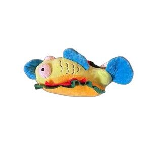 Fish Taco by Vibrant Life Plush Dog Chew Toy, Size Small 8" Long, Squeaker Puppy